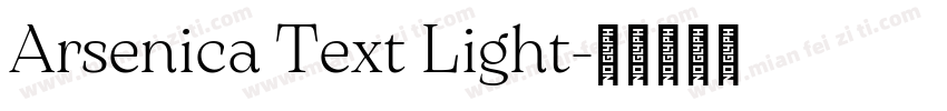 Arsenica Text Light字体转换